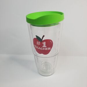 Tervis red apple #1 teacher insulated Tumbler 24oz